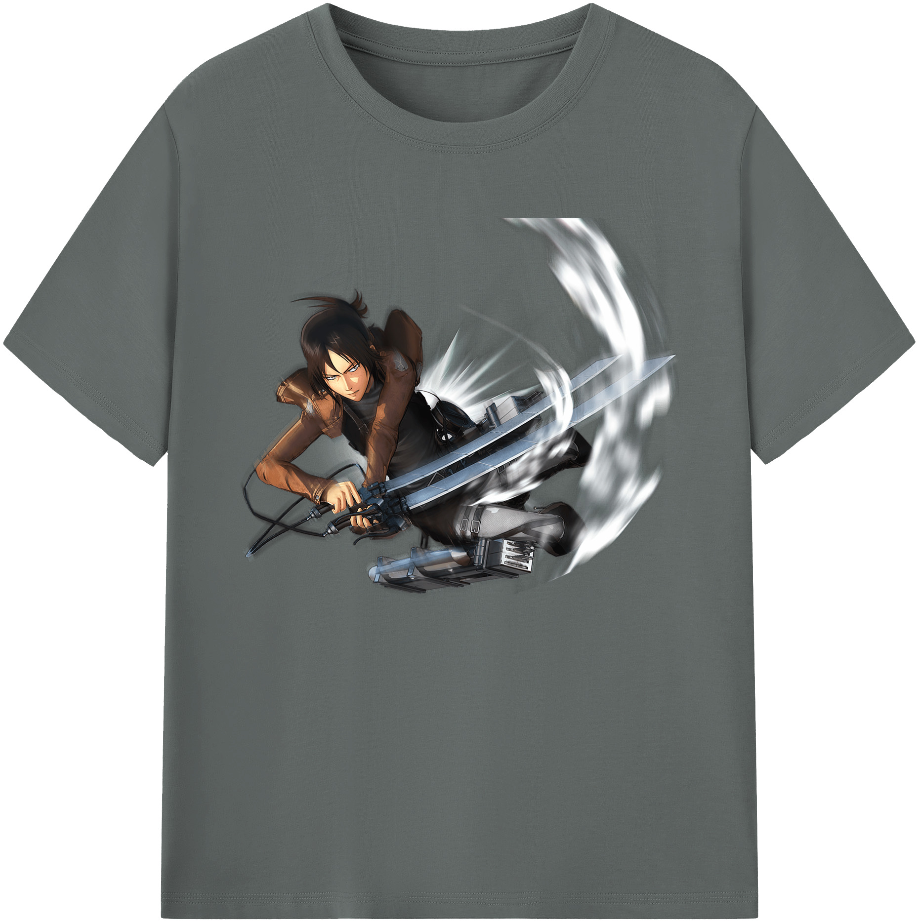 （画像用） 進撃の巨人 Attack on Titan 綿100％ メンズ半袖Tシャツ｜肌触りやわらか＆通気性